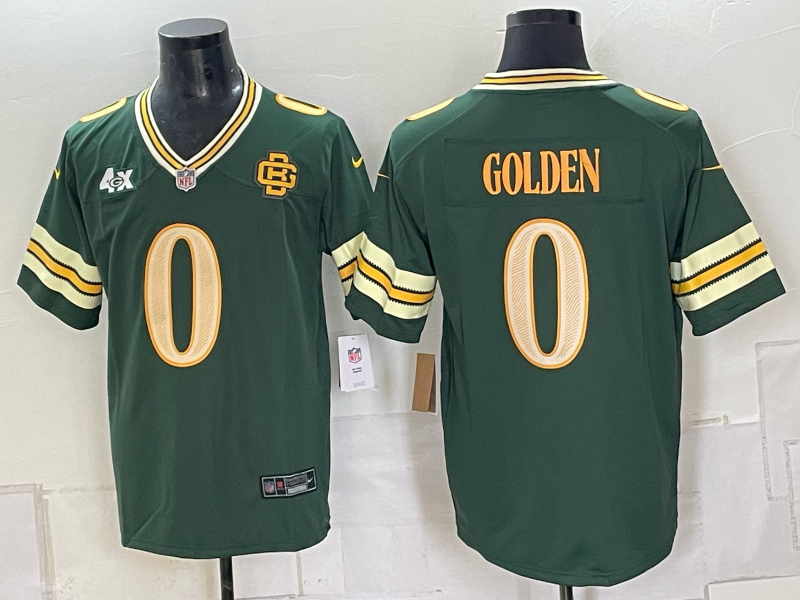 Men Green Bay Packers #0 Golden green 2026 Nike NFL Jersey 0910001
